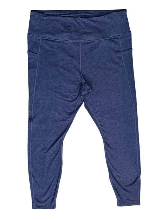 GAIAM Pants - Gaiam High Rise Petal Legging Deep Cobalt Heather Size XL